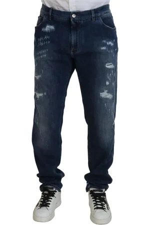 Dolce & Gabbana Heren, Jeans, Blauw, Maat: 5XL Katoen