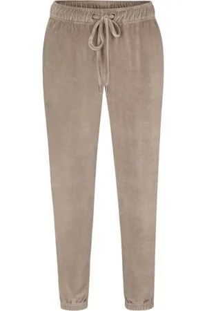 Juvia Dames, Broeken, Bruin, Maat: 2XS Katoen