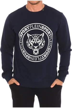 Philipp Plein Heren, Sweatshirts & Hoodies, Blauw, Maat: L Katoen