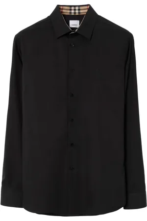 Burberry Heren, Overhemden, Zwart, Maat: S