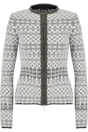 Giorgio Armani Dames, Truien, Grijs, Maat: XS