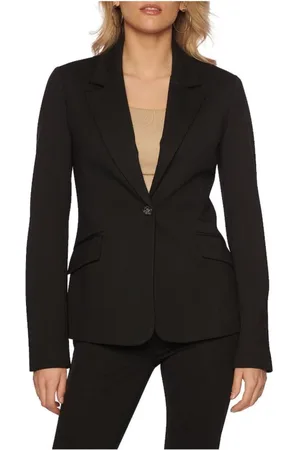 Guess Dames, Jassen, Zwart, Maat: XS Leer