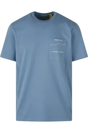 Moncler Heren, Tops, Blauw, Maat: M Katoen