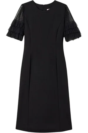 Twin-Set Dames, Jurken, Zwart, Maat: XS Viscose