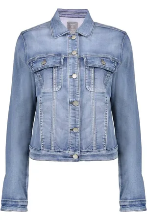 Geisha Dames, Jassen, Blauw, Maat: S Denim