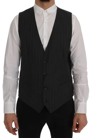 Dolce & Gabbana Heren, Pakken, Grijs, Maat: XL Wol