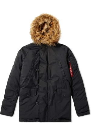 Alpha Industries Heren, Jassen, Zwart, Maat: S Nylon