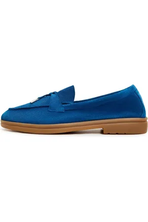 CESARE GASPARI Dames, Schoenen, Blauw, Maat: 37 EU Leer