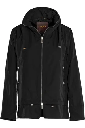 MOORER Dames, Jassen, Zwart, Maat: XS Gabardine