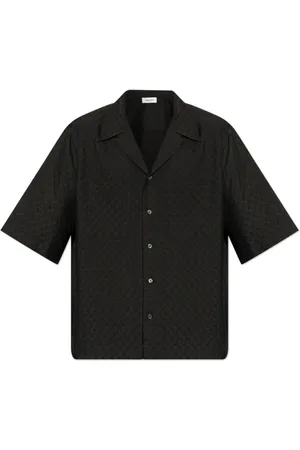 Alexander McQueen Heren, Overhemden, Zwart, Maat: S Leer