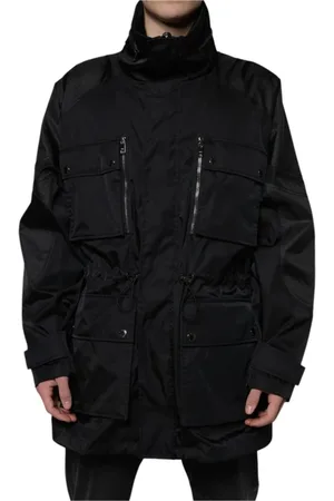 Dolce & Gabbana Heren, Mantels, Zwart, Maat: 3XL Nylon