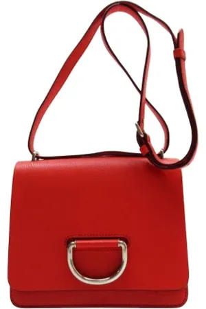 Burberry Dames, Pre-owned, Rood, Maat: ONE Size Leer