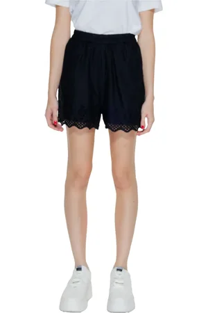 ONLY Dames, Korte broeken, Zwart, Maat: XS Katoen