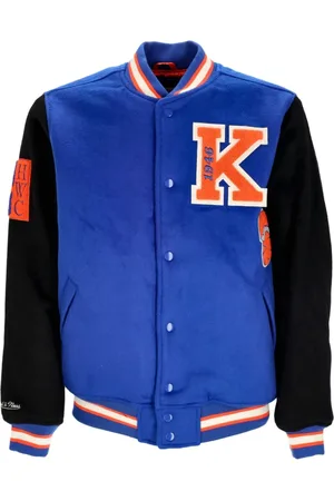 Mitchell & Ness Heren, Jassen, Blauw, Maat: L Zijde