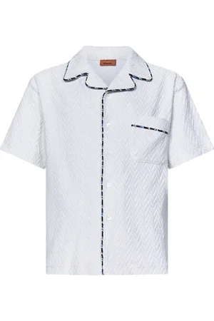 Missoni Heren, Overhemden, Wit, Maat: M Katoen