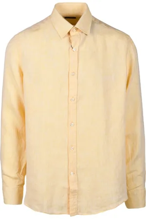 Paul & Shark Heren, Overhemden, Geel, Maat: 3XL Linnen