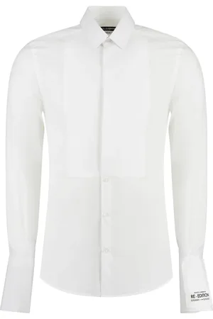 Dolce & Gabbana Heren, Overhemden, Wit, Maat: L Katoen