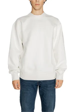 Calvin Klein Heren, Sweatshirts & Hoodies, Wit, Maat: XL Katoen