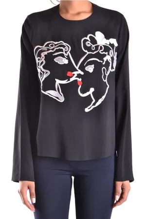 Msgm Dames, Blouses & Shirts, Zwart, Maat: XS