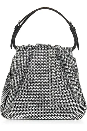 Amina Muaddi Dames, Tassen, Zwart, Maat: ONE Size Leer