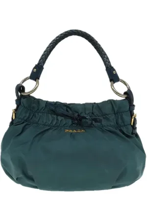 Prada Dames, Pre-owned, Groen, Maat: ONE Size Synthetisch