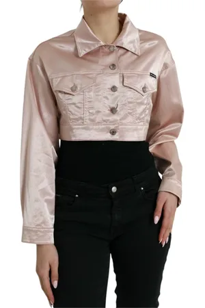Dolce & Gabbana Dames, Jassen, Roze, Maat: XS Denim