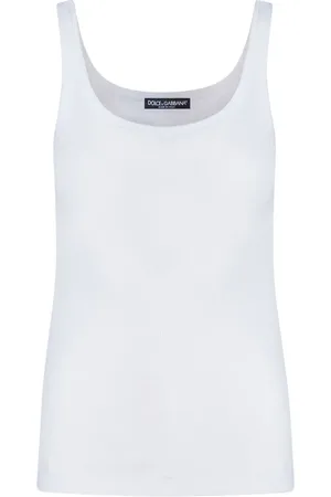 Dolce & Gabbana Dames, Tops, Wit, Maat: L Katoen