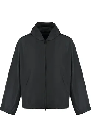 Balenciaga Heren, Jassen, Zwart, Maat: L Viscose