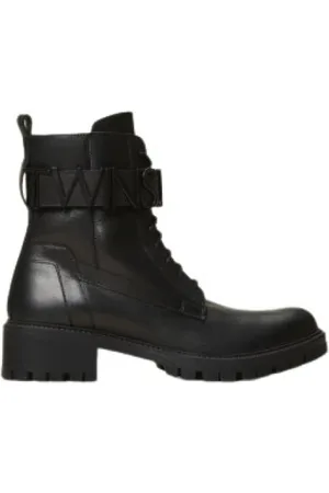 Twin-Set Dames, Schoenen, Zwart, Maat: 36 EU Leer