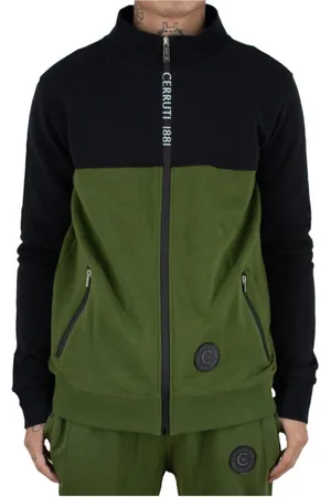 Cerruti 1881 Heren, Sweatshirts & Hoodies, Groen, Maat: S Katoen