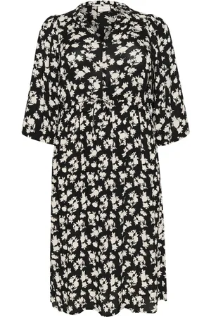 Kaffe Dames, Jurken, Zwart, Maat: 6XL Viscose