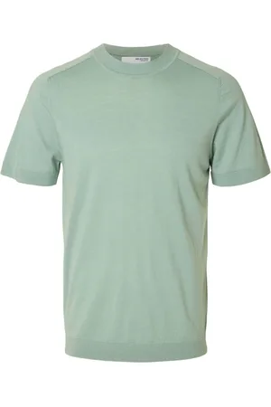 SELECTED Heren, Tops, Groen, Maat: S Wol