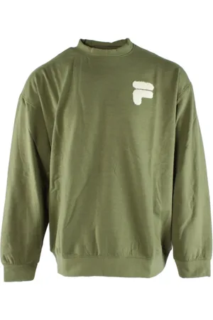 Fila Heren, Sweatshirts & Hoodies, Groen, Maat: 2XL Viscose