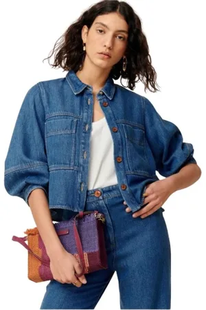 Sessun Dames, Jassen, Blauw, Maat: XS