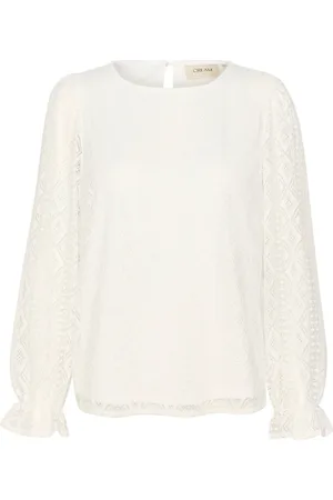 Cream Dames, Blouses & Shirts, Wit, Maat: XL Poliester