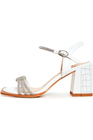 CESARE GASPARI Dames, Schoenen, Wit, Maat: 38 EU Leer