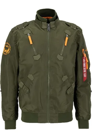 Alpha Industries Heren, Jassen, Groen, Maat: L Nylon