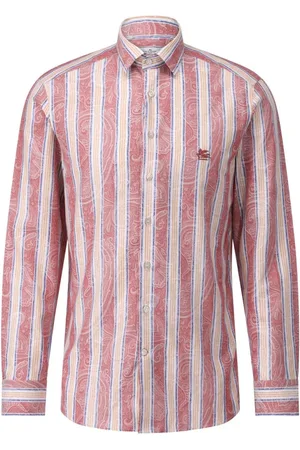 Etro Heren, Overhemden, Rood, Maat: 2XL Katoen
