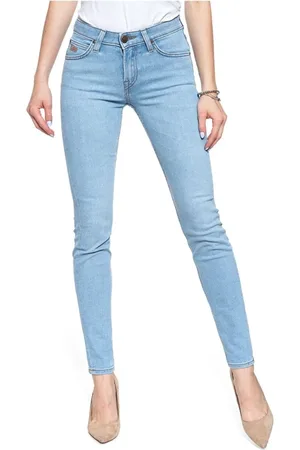 Lee Dames, Jeans, Blauw, Maat: W30 L33 Katoen