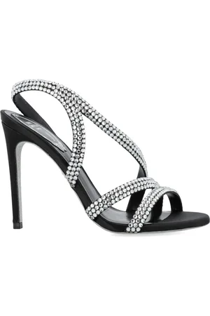 RENE CAOVILLA Dames, Schoenen, Zwart, Maat: 37 EU Satijn