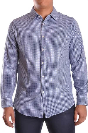 ALTEA Heren, Overhemden, Blauw, Maat: XL Katoen