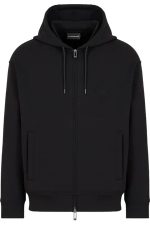 Emporio Armani Heren, Sweatshirts & Hoodies, Zwart, Maat: M Jersey