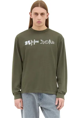 Brain Dead Heren, Sweatshirts & Hoodies, Groen, Maat: M Katoen