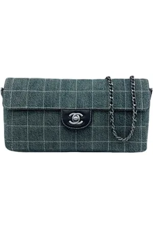 CHANEL Dames, Pre-owned, Blauw, Maat: ONE Size Denim