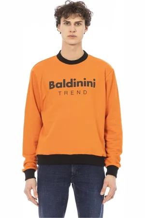 BALDININI Heren, Sweatshirts & Hoodies, Oranje, Maat: L Katoen