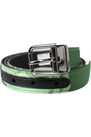 Dolce & Gabbana Heren, Accessoires, Groen, Maat: 90 CM Leer