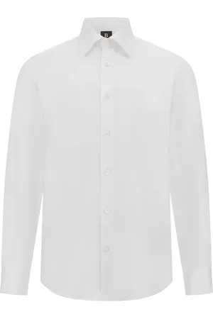 Boggi Milano Heren, Overhemden, Wit, Maat: XL Katoen