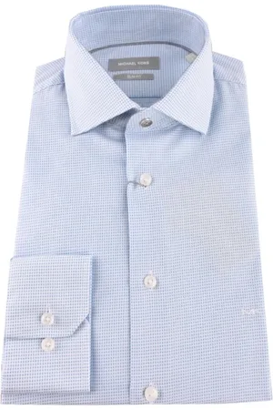 Michael Kors Heren, Overhemden, Blauw, Maat: XS Katoen