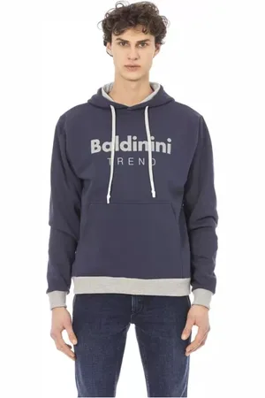 BALDININI Heren, Sweatshirts & Hoodies, Blauw, Maat: S Katoen