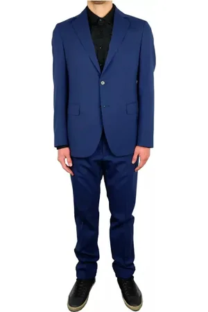Aquascutum Heren, Pakken, Blauw, Maat: 2XL Wol